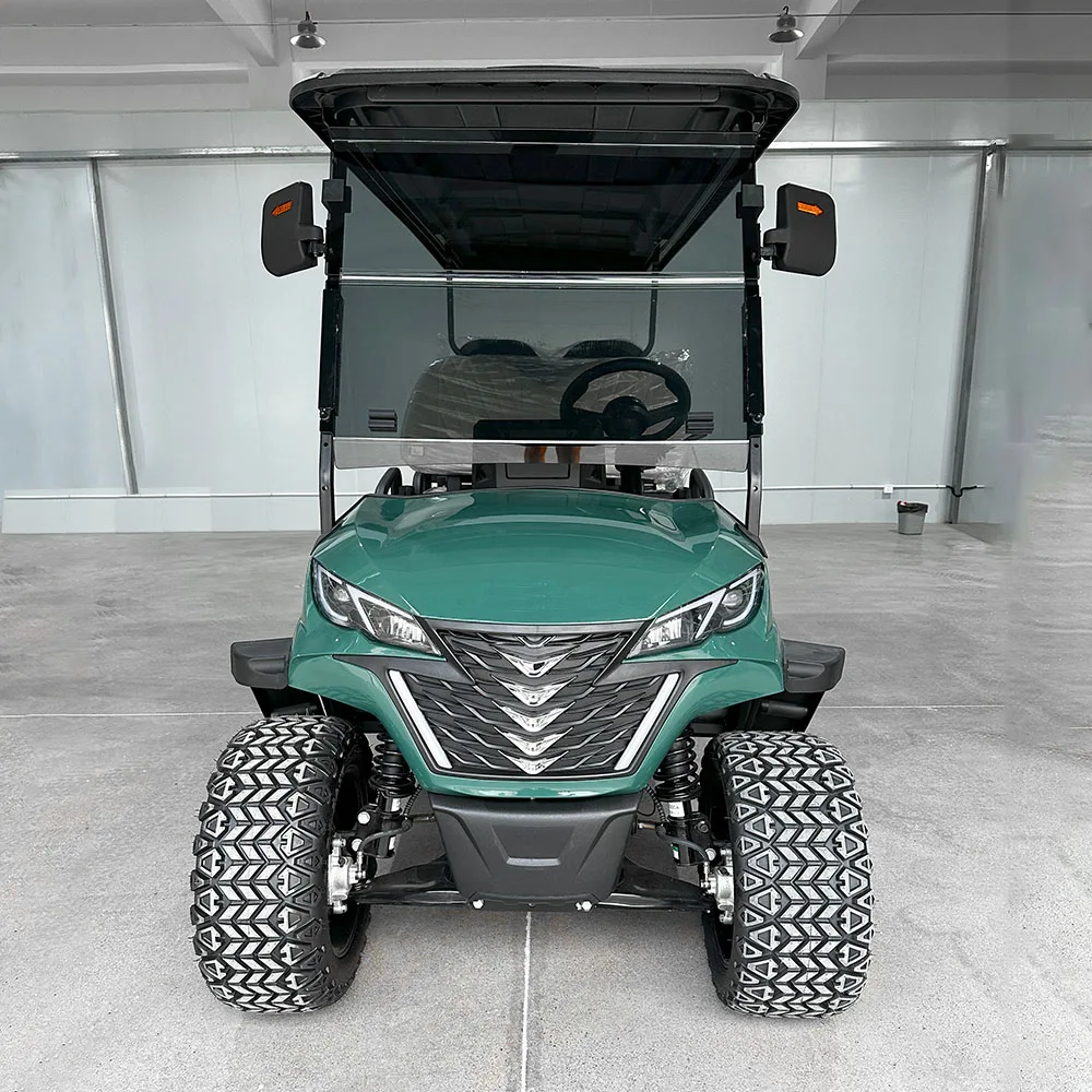 Il Design di lusso della fabbrica cinese ha sollevato i carrelli da Golf a 4 posti 7500W 72V batteria al litio Golf Car Utility Hunting Electric