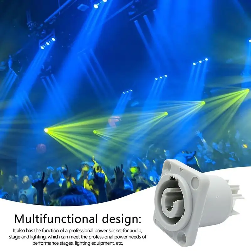 XLR Rack Panel 3-Pin XLR żeńskie gniazdo mocowanie panelu rdzeń miedziany profesjonalne gniazdo zasilania dla Audio wideo i sprzętu oświetleniowego