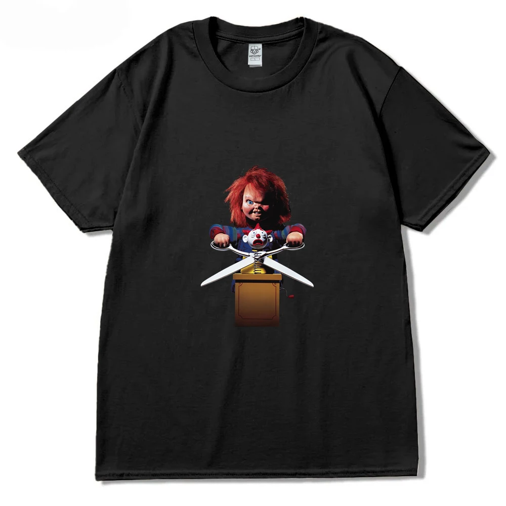 Retro Movie Chucky Graphic T Shirts Men Women Casual O-Neck Short Sleeve T-Shirt High Quality Cotton Harajuku Tee Tops Clothing image 3