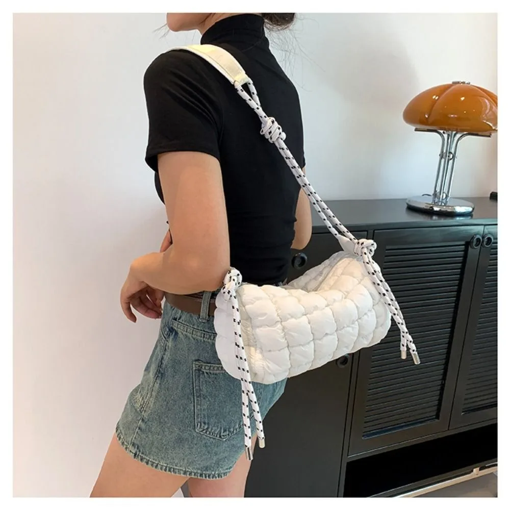 Nylon Puffy Crossbody Bags for Women Large Capacity Handbags Shoulder Messenger Bag Female Popular Fashion Hobos Shopper Bags