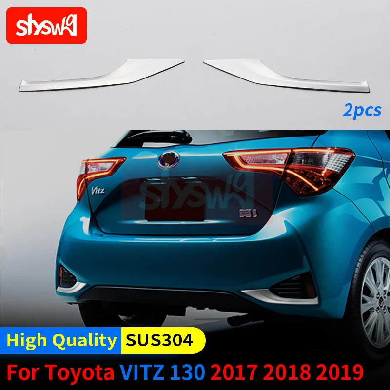 

Накладка на заднюю противотуманную фару, Стайлинг автомобиля, чехол для Toyota Yaris Vitz Hatchback 2017 2018 2019-2022, внешние аксессуары для подтяжки задних фонарей
