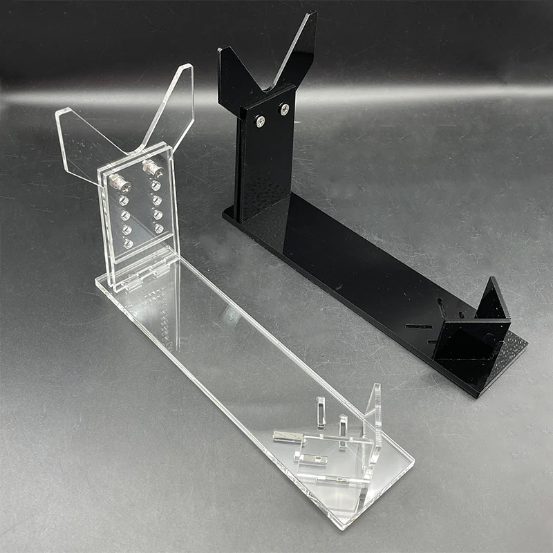 Toy Pistol Display Stand Unique Design General Gun Holder Adjustable Clear Acrylic Short gun Model Showing Rack