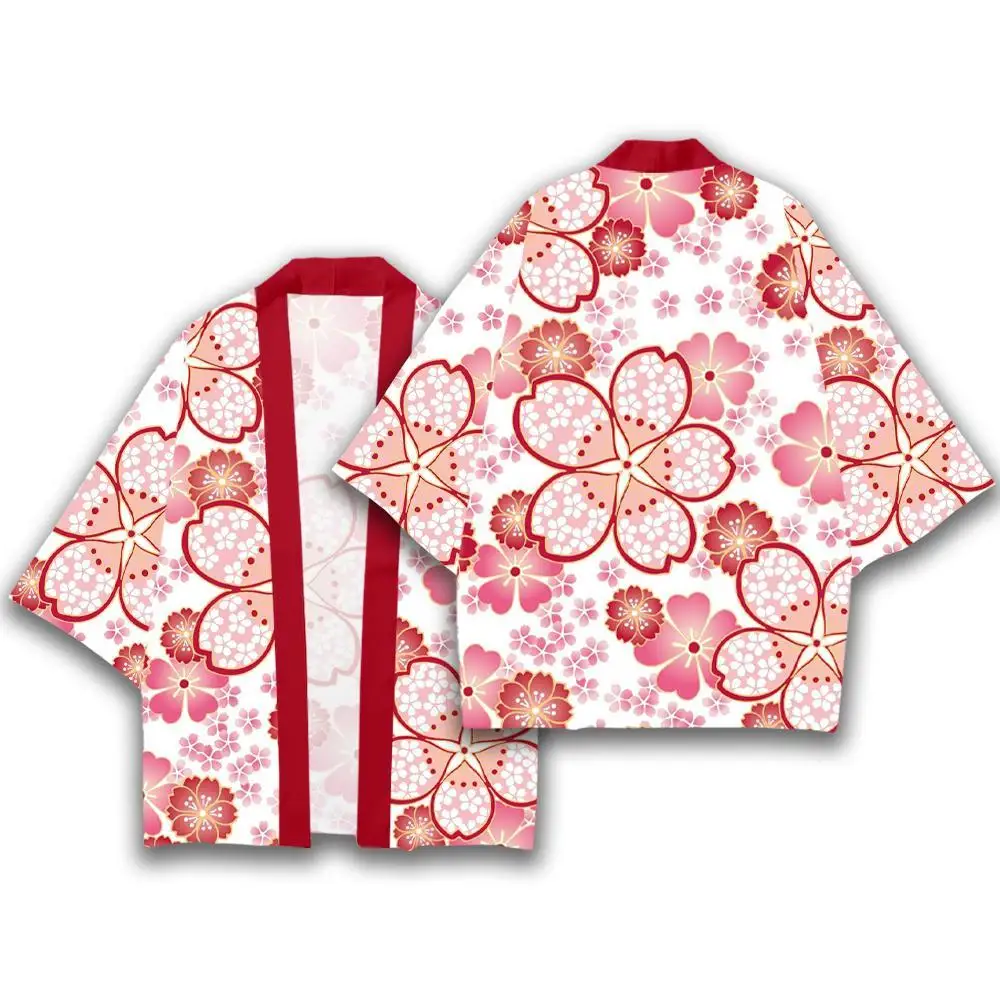 

Повседневное кимоно с японским рисунком журавлей, летняя пляжная хаори кардиган, юката, топы, ретро Самурай, Харадзюку, мужская одежда оверсайз