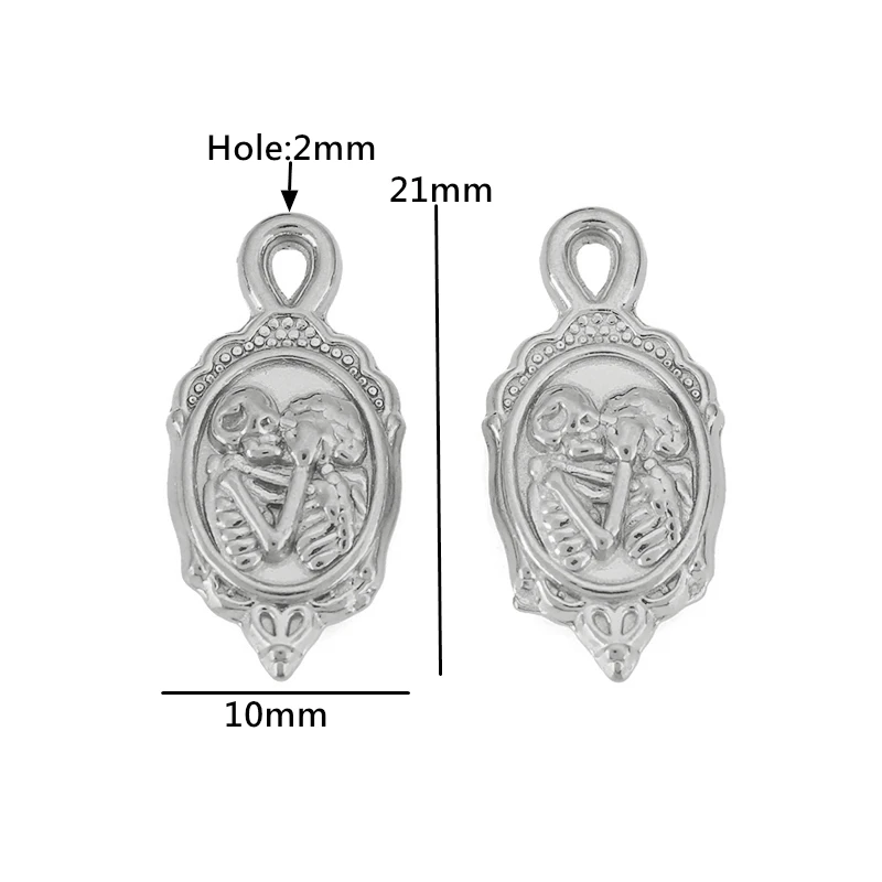 3pcs Lipstick Rabbit Conch Lovers Charms Pendants