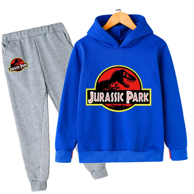 

Jurassic World Dominion Sweatshirts+Long Pants 2 Pcs/Suits Boy Girl Tracksuit Cotton Clothes Set Children Casual Costume Outfits