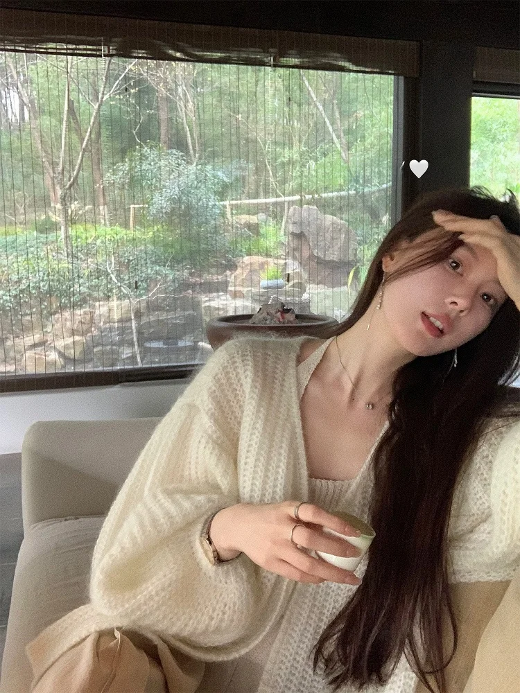 

Вязаный кардиган Seeyouiceland Sweden Vibe Oxygen Spring Totee Balloon Sve Camere, стандартный крой, длинный рукав