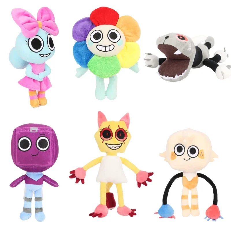 Juguetes de peluche de Dandy's World de dibujos animados, juego de terror, Pebble Boxten Goob, Cosplay, almohada de peluche, decoración del sofá del hogar, regalos de cumpleaños