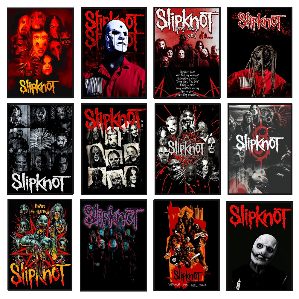 

Classic Horror Movie SLIPKOT Art Poster, Movie Cover Canvas Art Printing Picture Painting for Room Wall Decoration, Frameless