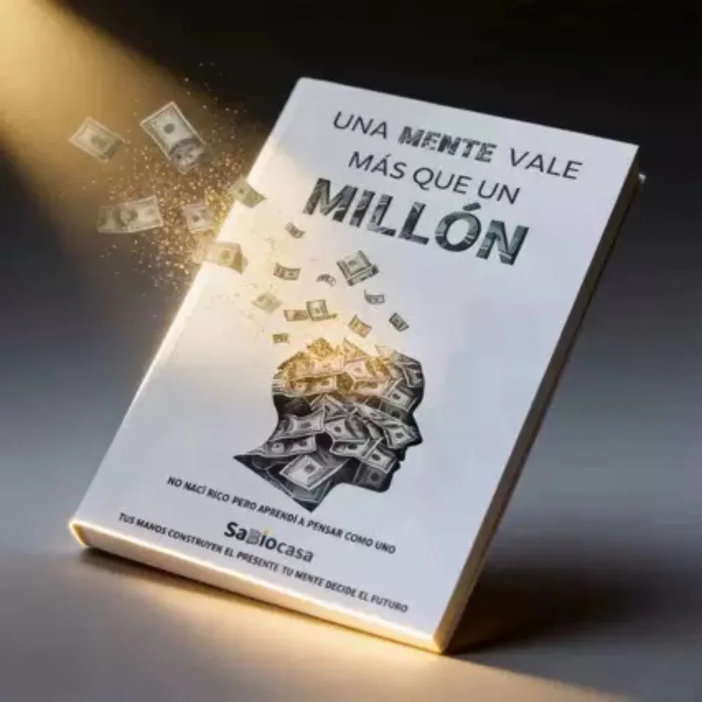 Spanish Book One Mind Is Worth More Than a Million, Wealth Mindset Self Help Finance Paperback for Adult Entrepreneurs