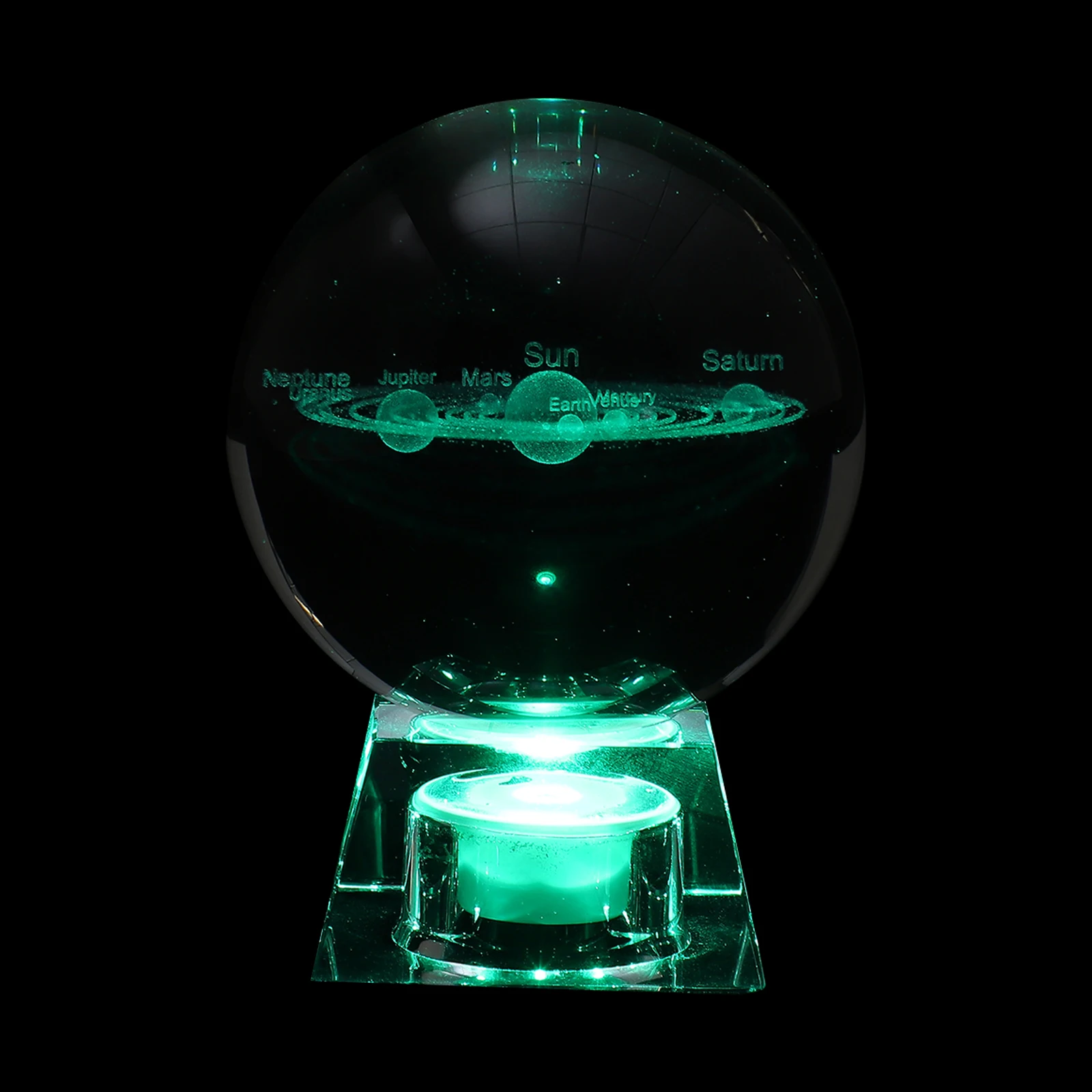 

Engraved Crystal Ball Safe Wear Break Rust Resistance Compact Size Space Saving Desktop Home Decor nament