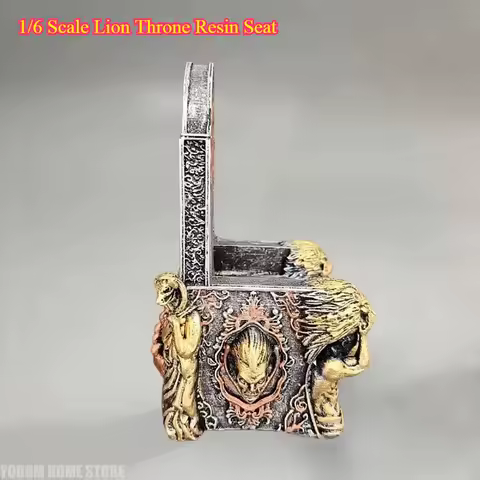 1/6 Scale Lion Throne Resin Seat - Handicraft for 12in BJD Dolls (20-30cm) Gift Idea