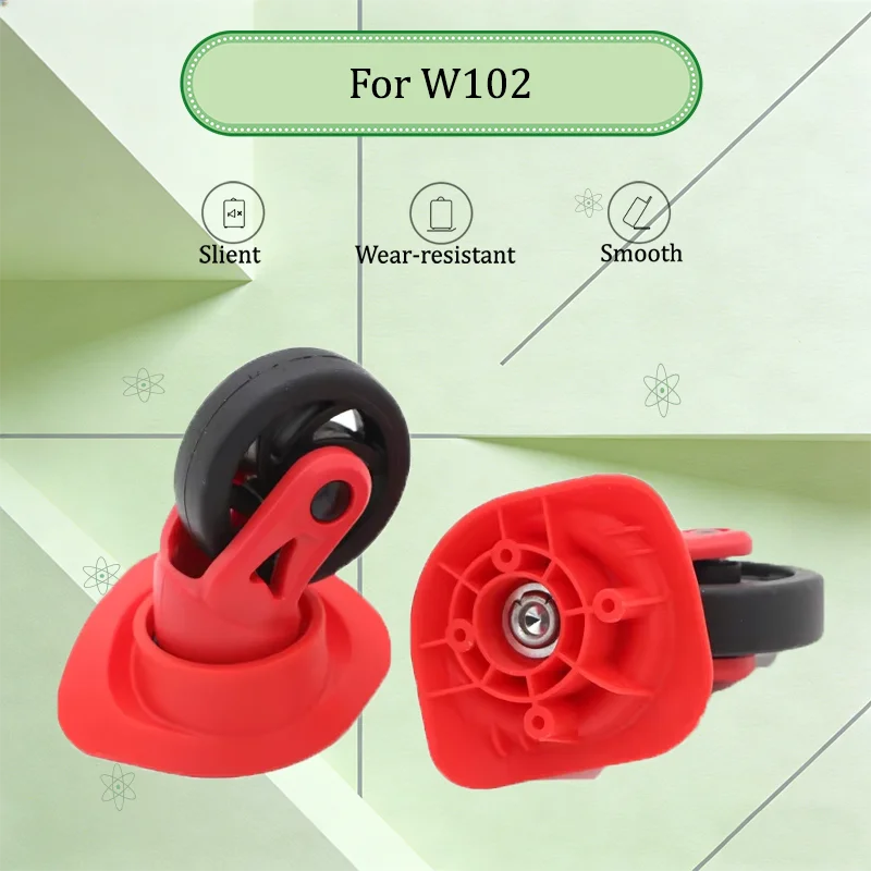 

For W102 Quiet Luggage Wheels Replacement 360° Rotation TPU Heavy Duty Suitcase Repair Accessories Universal Fit