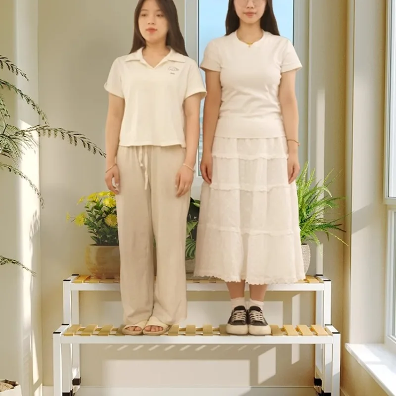 حامل نباتي متنقل رف زهور متعدد الطبقات للشرفة/غرفة المعيشة رف تخزين زاوية مع منظم عرض الأواني العصارية #2