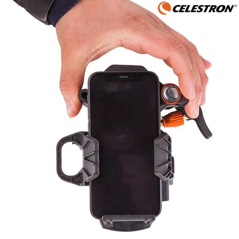 Celestron NexYZ 3-osiowy uniwersalny adapter do smartfona uchwyt na telefon komórkowy do teleskopu astronomicznego lornetka mikroskop