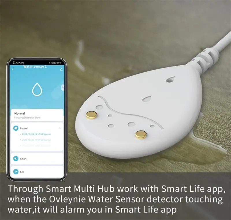 Corui Tuya ZigBee Smart Lecks ensor Smart Life Wasser detektor Home Wasser überlauf Alarm Hochwassers ensor Wasser leck detektor