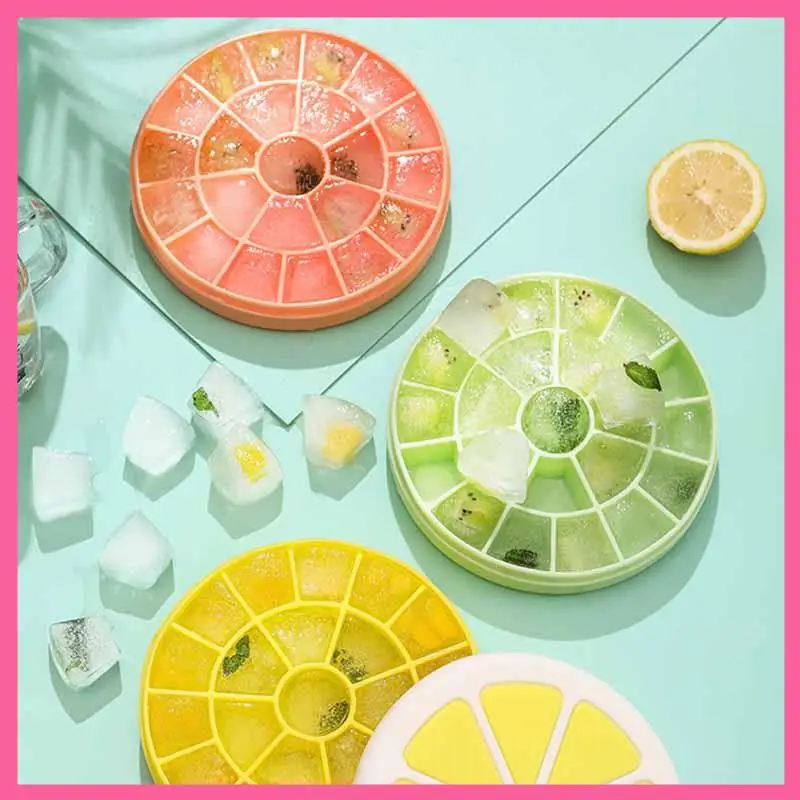 ABNM Silica Gel Ice Box Homemade Complementary Food Ice Domestic Small Quick Freezer Refrigerator Ice Mold With Cover