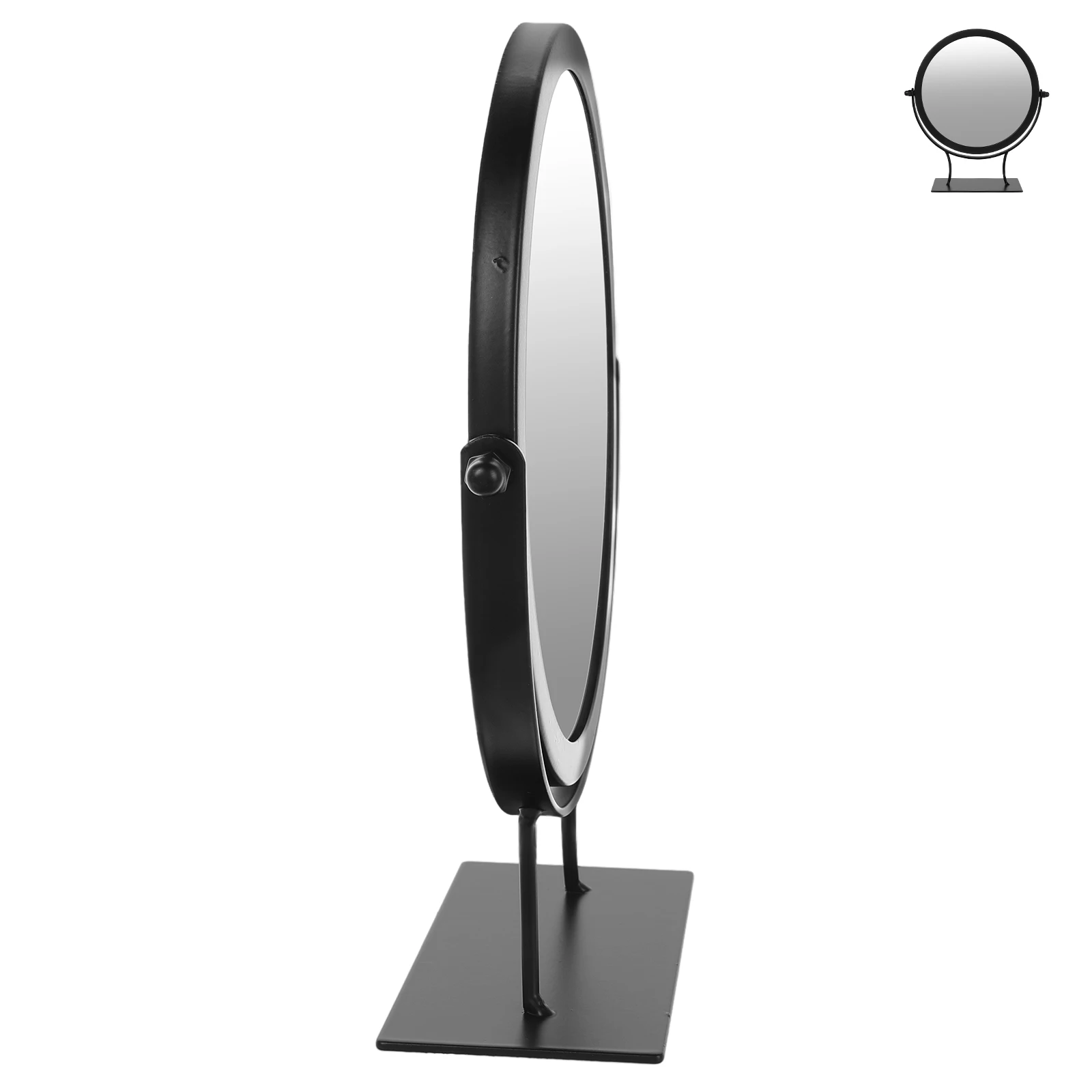 Tocador ajustable de cristal y hierro para maquillaje de escritorio, tocador para dormitorio, espejo pequeño en soporte de escritorio