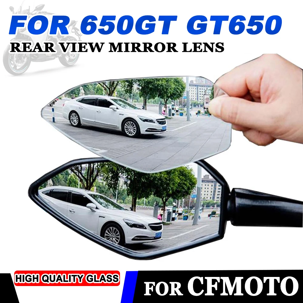 For CFMOTO CF 650GT GT650 GT 650 GT Motorcycle Accessories Wide Angle Rearview Mirrors Lens Side Mirror Convex Mirror