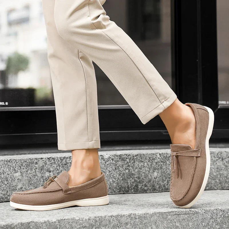 Casual Office ธุรกิจรองเท้าผ้าใบฤดูร้อนทํางานกลางแจ้งเดินกีฬา Luxury Designer แพลตฟอร์มเทนนิส Mens Loafers รองเท้า