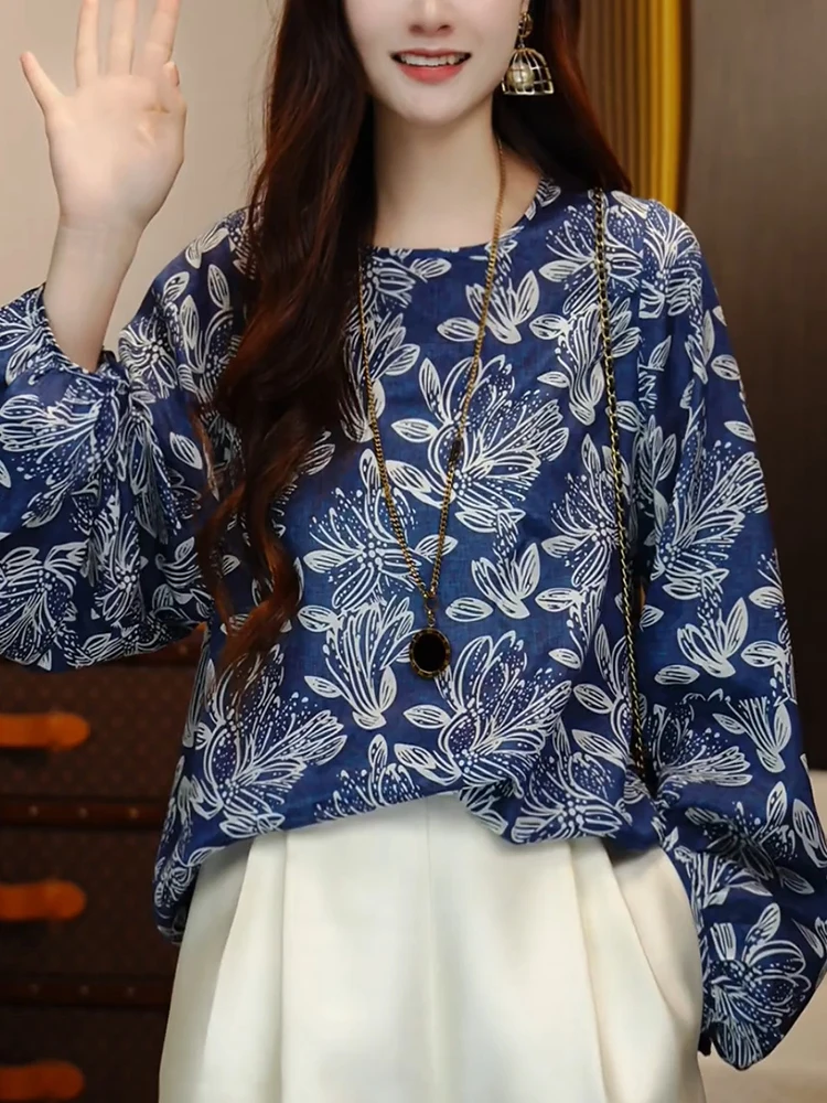 

Ele Versatile Loose V-Ne T-irt Women's Spring 2025 New plus Size Korean Sle Faionable Casual Long Sve Top