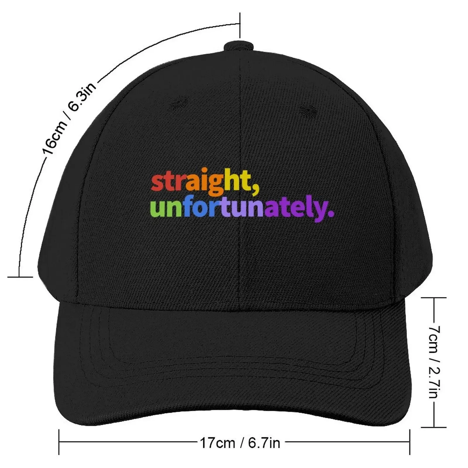 Straight, Unfortunately. Baseball Cap hiking hat beach hat Men's Hats Women's