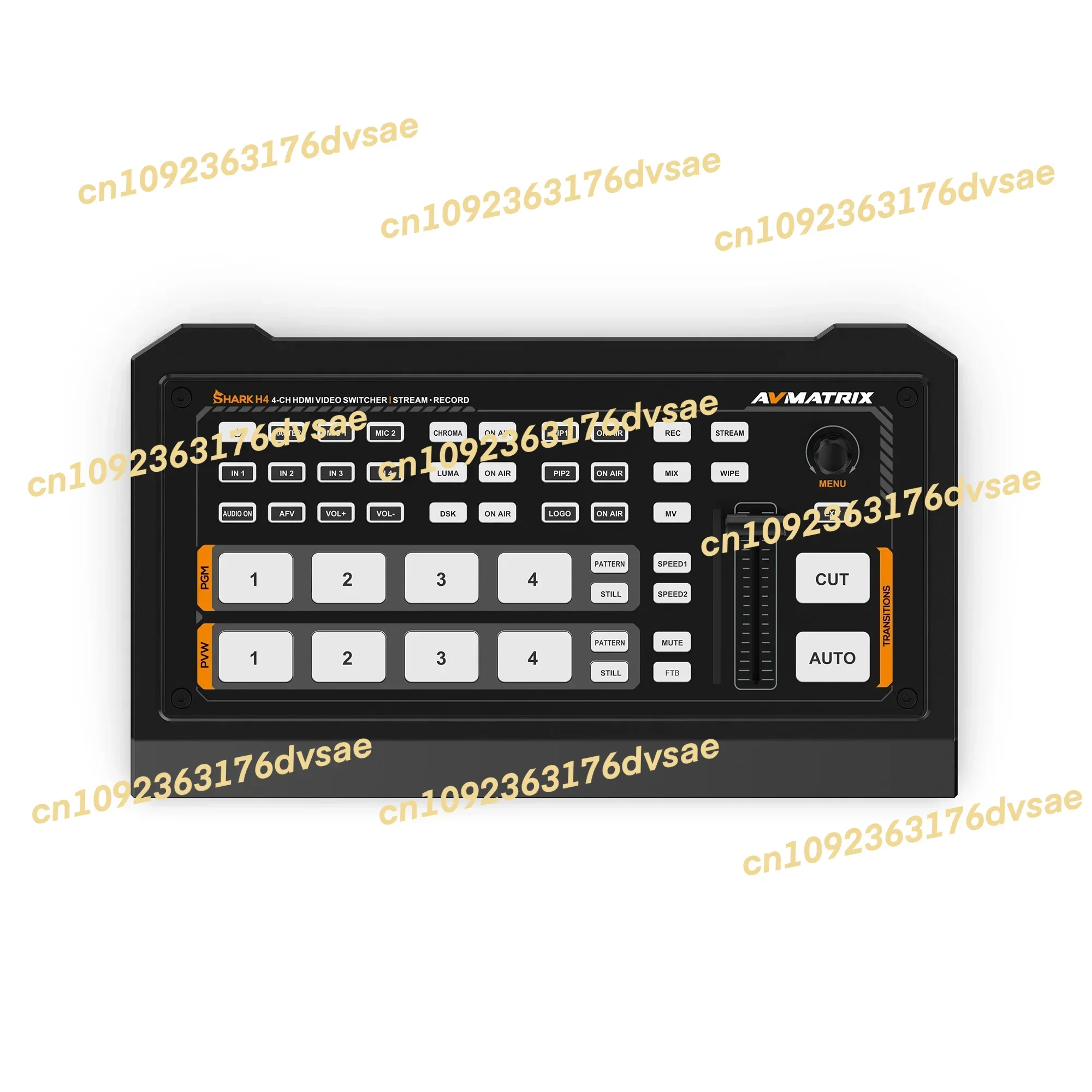 

NEW AVMATRIX SHARK H4 live streaming multi camera hdmi video switcher mixer with RTMP SRT stream & USB disk/ SD card record