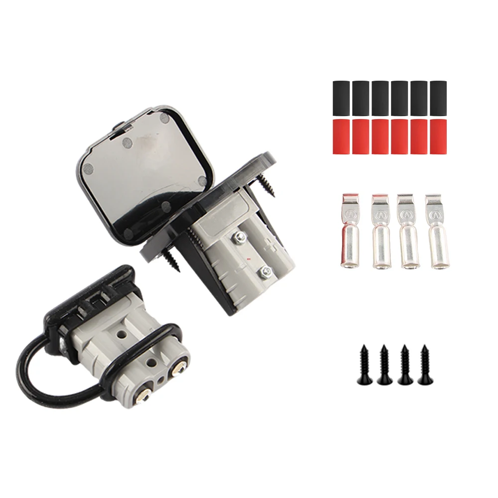 2/4er-Pack 50A 120A 175A Batterieladeanschluss-Set 600V Schnellstecker Autobatterie-Stromanschlüsse Gabelstapler-Kabelverbinder