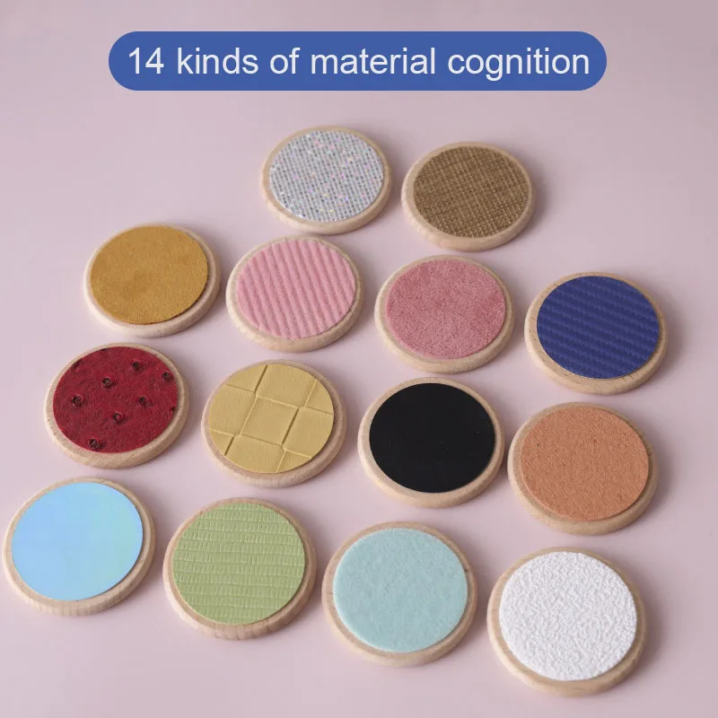 Jouets sensoriels pour enfants, 14 pièces, plateau Tactile, jeu assorti, Classification Tactile, Cognition des couleurs, entraînement à la mémoire, jouets Montessori