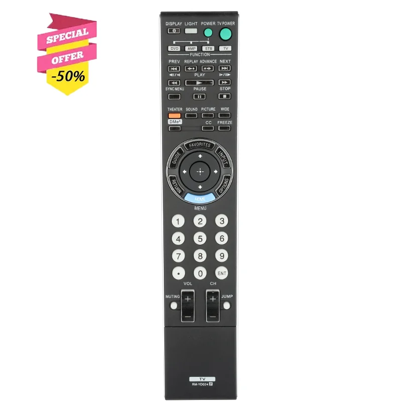 

RM-YD024 Remote Control For Sony TV KDL40Z4100 KDL40VL160 KDL40XBR7 KDL46VL160 KDL52XBR7 KDL70XBR7 KDL55XBR8 KDL46XBR8