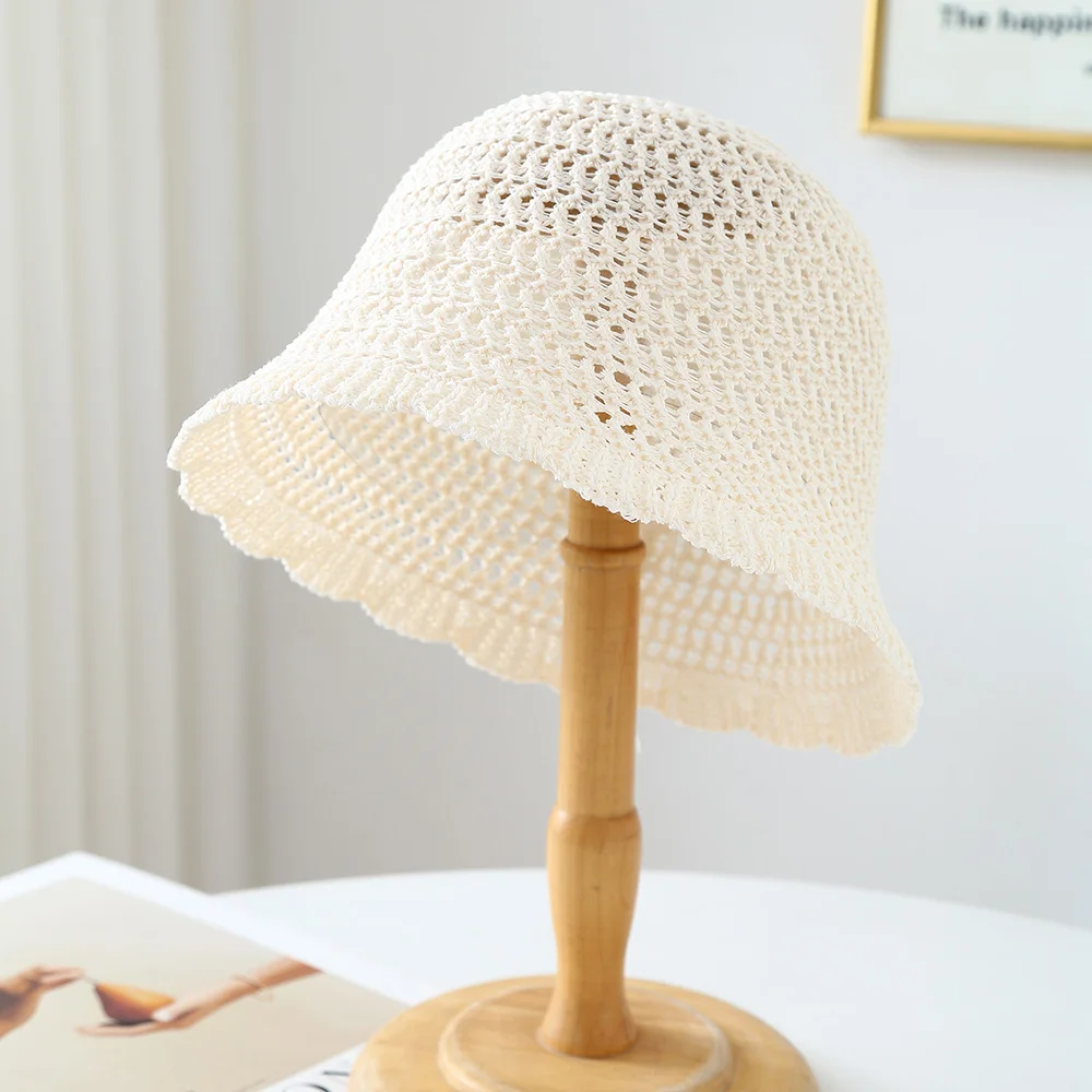 Women's Bucket Hat Spring Summer Hats For Women Short Brim Sunshade Breathable Fisherman Cap Travel Sun Hat Female New Fashion