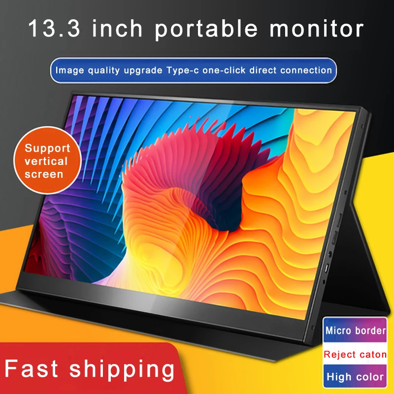 

13.3inch 2K Portable Monitor HDMI-compatible Computer Monitor for ps4 Switch Xbox one Laptop phone 2560*1600