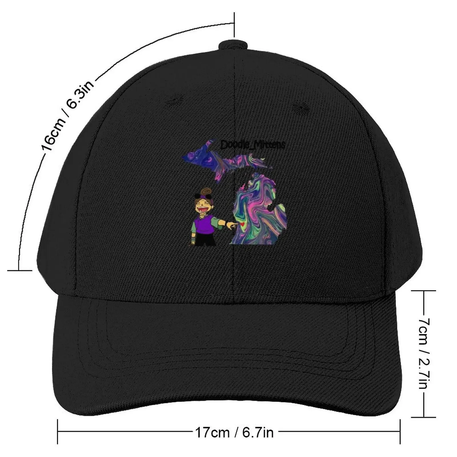 Doodle_mittens Promotional Logo Baseball Cap Big Size Hat Designer Hat Women's Hats Men's