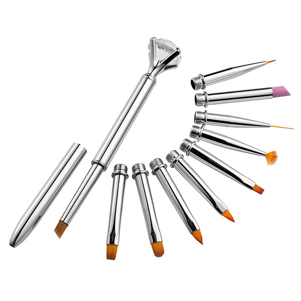 

Nail Art Brush Professional Manicure Brushes Gel Acrylic Painting Pens Long Handle Durable Nail Painting Tools