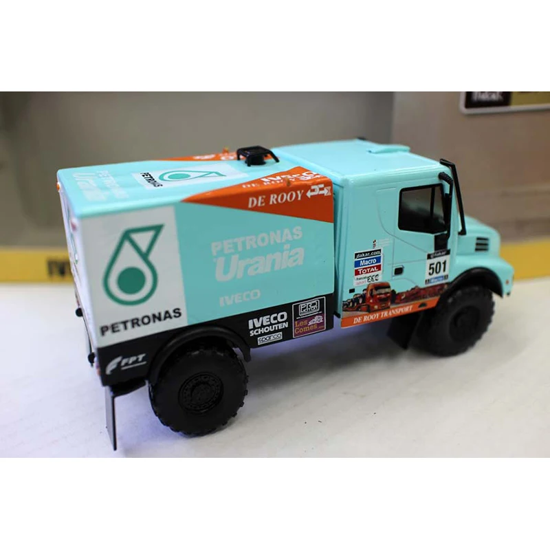 Diecast Alloy 1:43 Scale DAKAR IVECO Powerstar Racing Cars Model Adult Toys Classic Nostalgia Souvenir Gifts Static Display