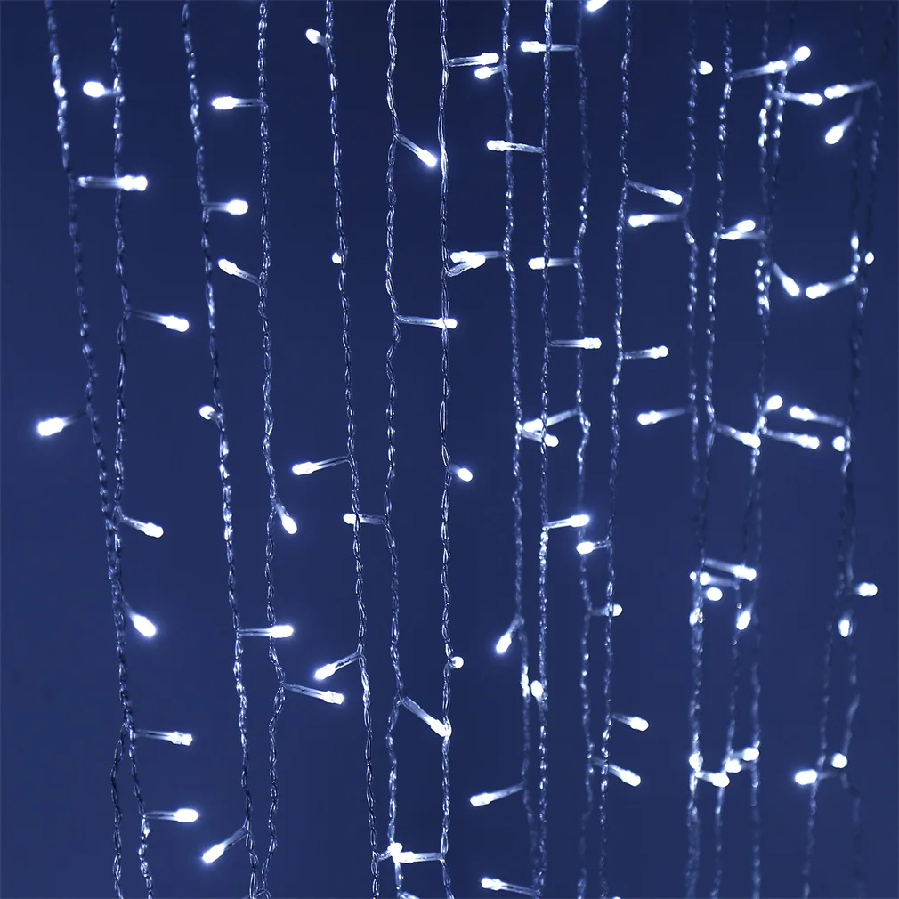 ไฟราว LED 300กระเป๋าเดินทางความสว่างสูง3x3เมตรไฟกระพริบเป็นเลนตกแต่งคริสต์มาสไฟงานเทศกาลในสวนที่บ้าน