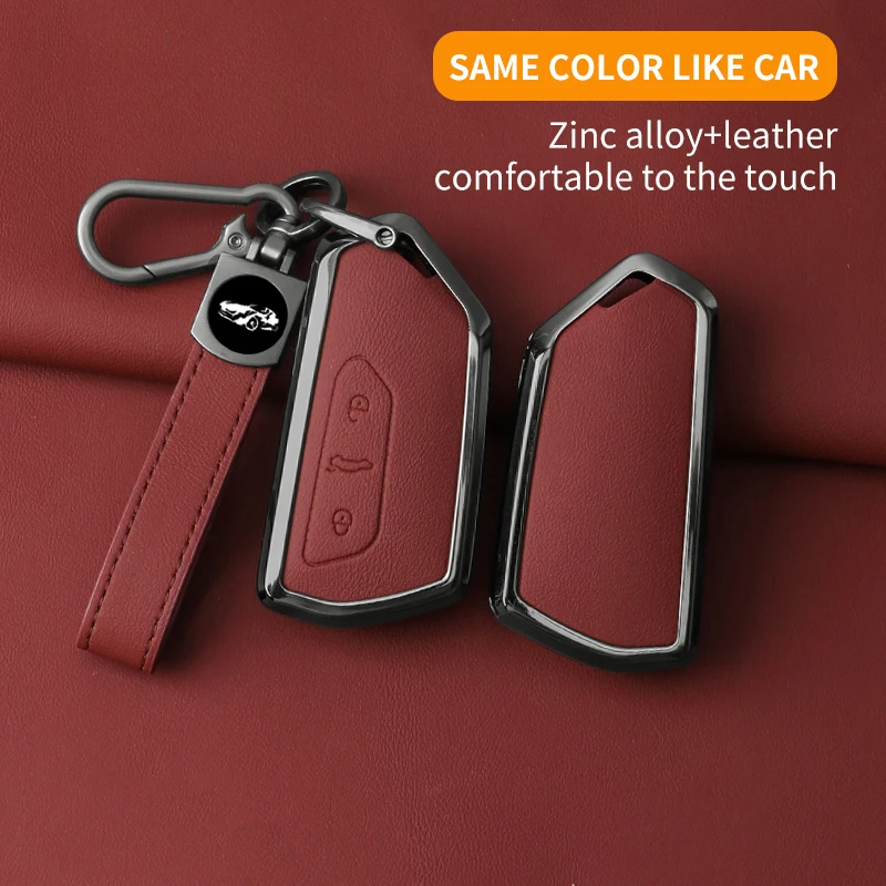 Alloy Car Key Case Cover for VW Volkswagen Golf 7 8 Git MK8 ID.3 ID.4 Cupra  Formentor Skoda Octavia A8 SEAT Leon MK4 2020 2021