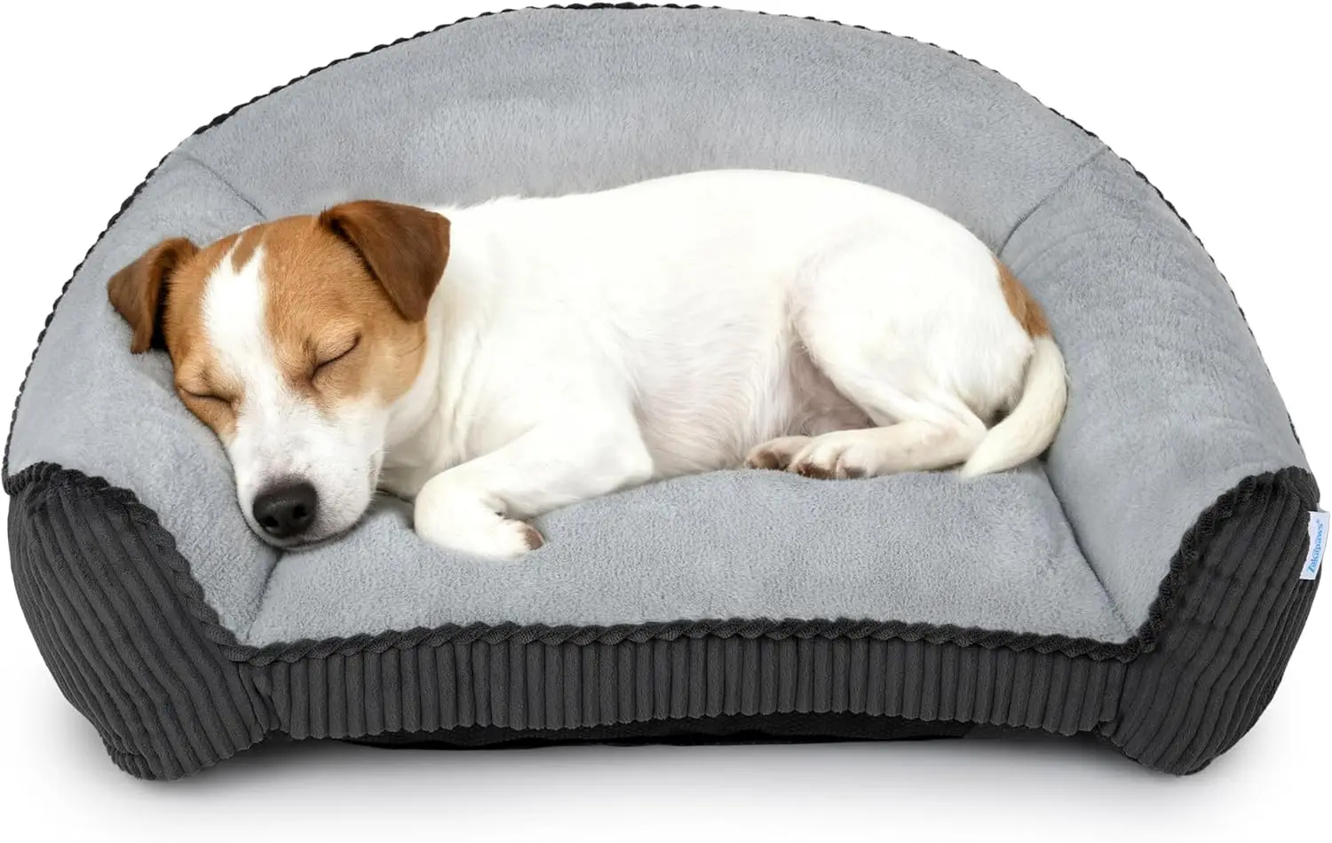 

Cat & Puppy Couch – Soft Faux Rabbit Fur Pet Sofa with Washable Cover – 28"x23"x10" Non-Slip Plush Bed for Small Pets