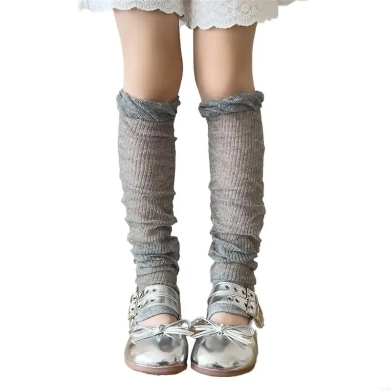 Spring Thin Leg Case Breathable Pile Up Socks Calf Socks Ballet Sock Cover Color Arm Sleeve