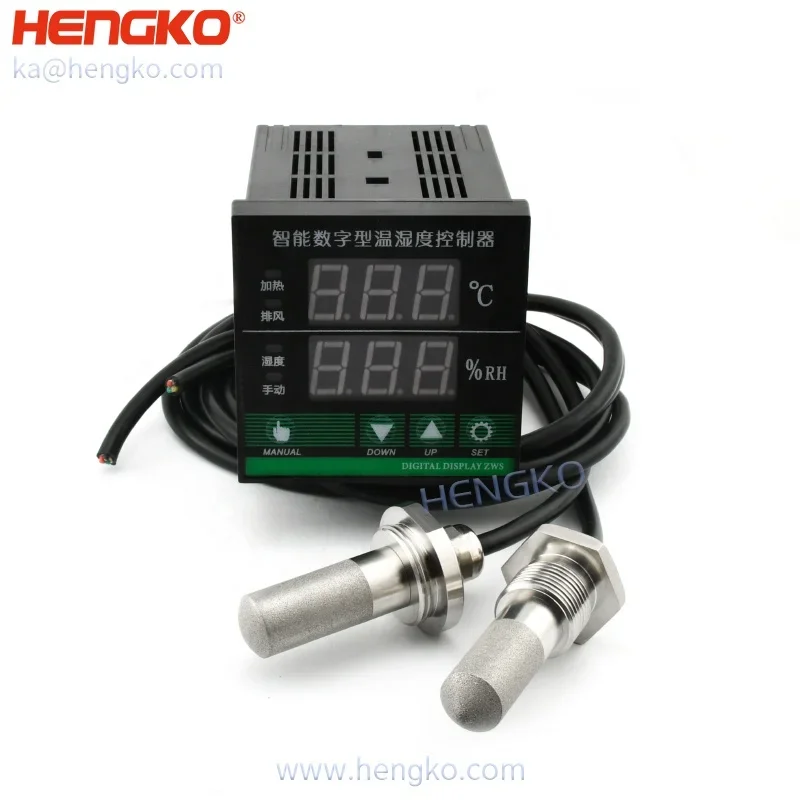 HT703 RS485 Stainless steel probe Bakery Warehouse Hatching Digital data logger temperature humidity sensor transmitter meter