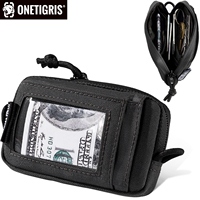 ONETIGRIS Waterproof EDC Pouch Portable Key Change Purse Wallet Travel Kit Coin Mini Purse & Card Slots And Zippers Pouch