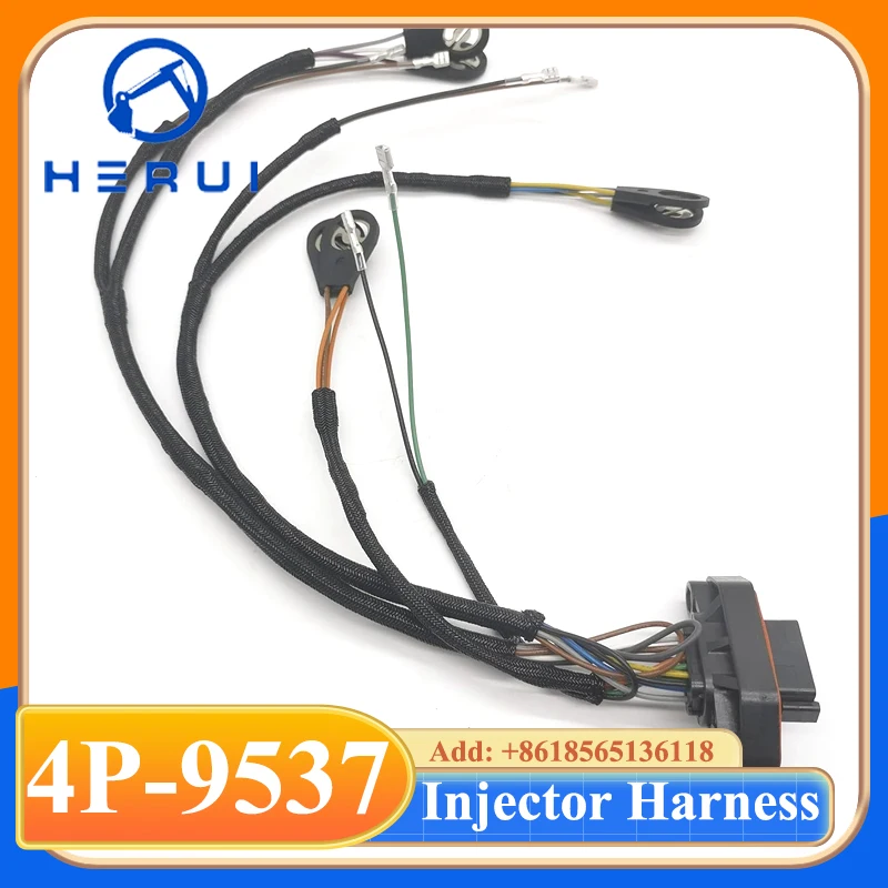 Excavator Harness E345B 3176B C11 Injector Wire Harness 4P-9537 4P9537 372-4548