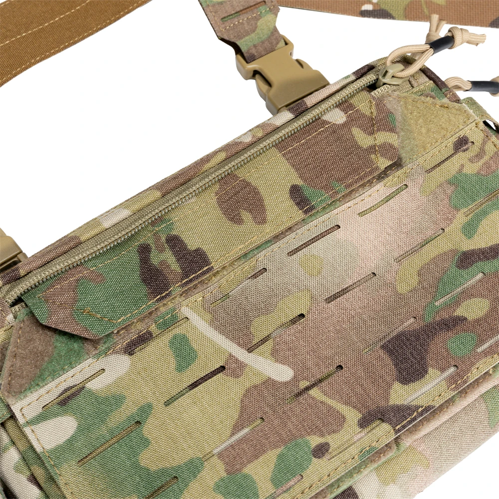 Tatcical Chest Rig Pouch Herren Funktionsweste Tasche Survival Army CAMO Molle System Kit Bag Rucksack Lokomotive Rucksack – Detail 17