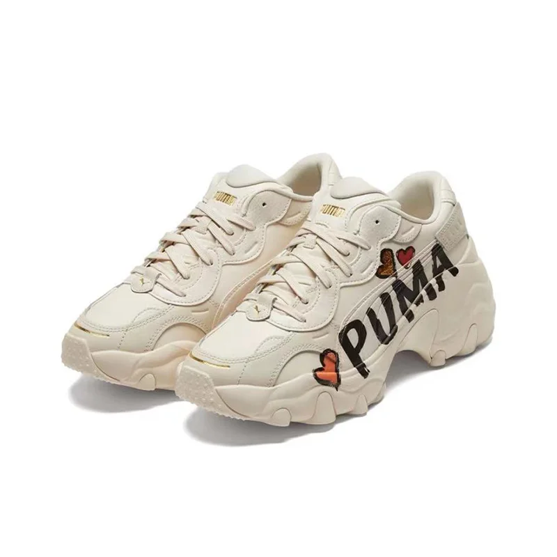 PUMA Pulsar Wedge wns cn retro codzienne, odporne na zużycie, lekkie, niskie buty dla taty, damskie beżowe