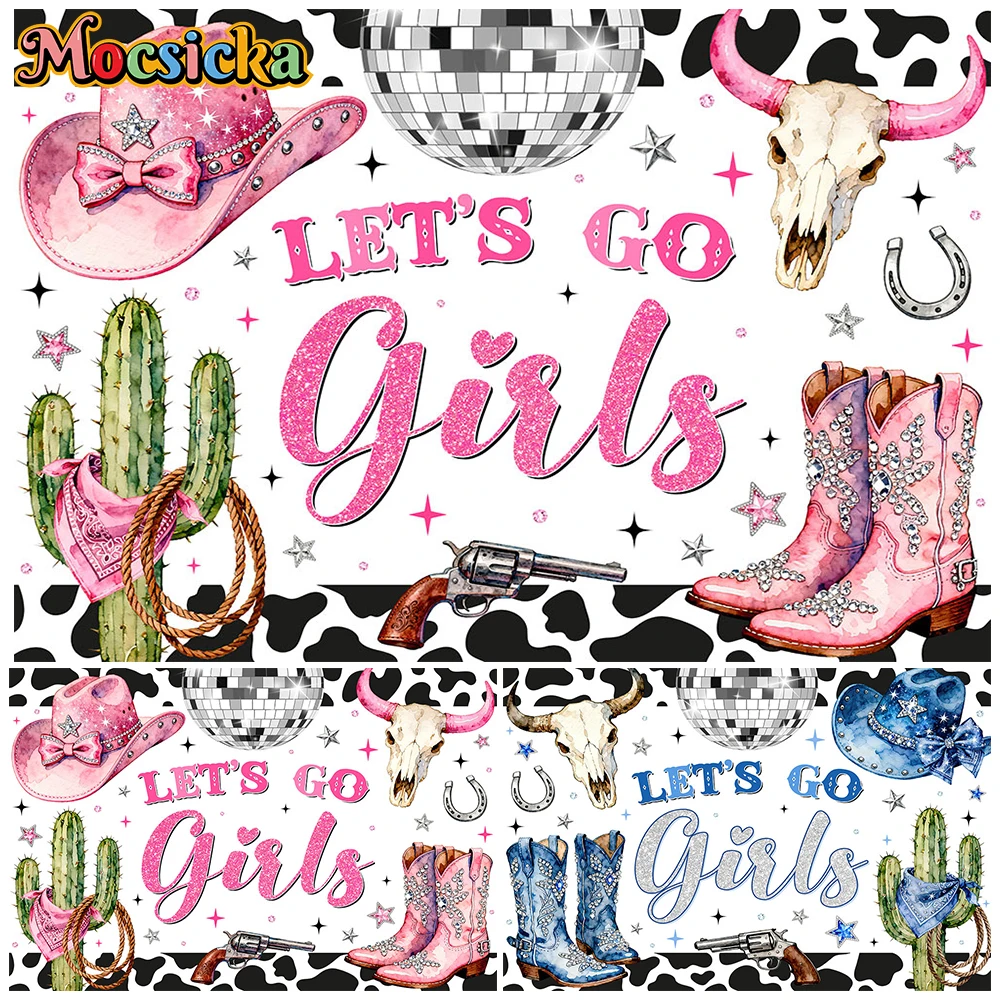 

Mocsicka Photography Backdrop Cowboy Baby Shower Girl Portrait Background Children Birthday Party Decoration Photo Studio Banner