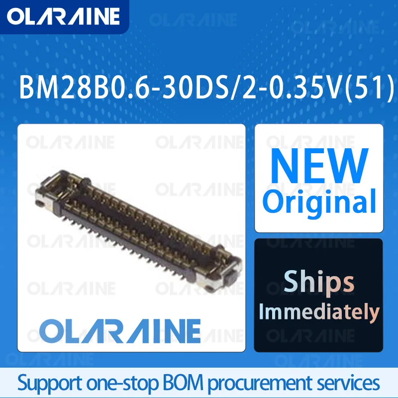 

50/200/500Pcs BM28B0.6-30DS/2-0.35V(51) 100% brand new and original IC chip Mezzanine connectors 32 Position 5 A