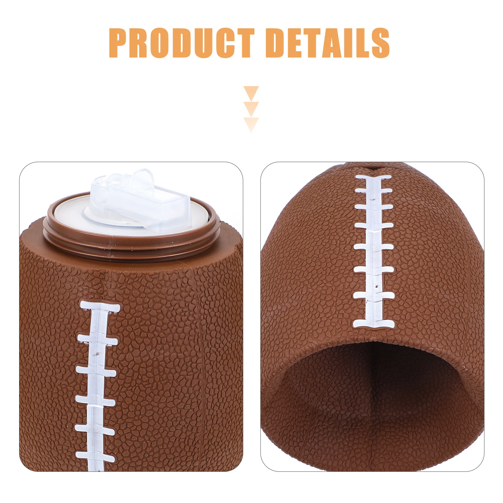 

1pcs Portable Foldable Water Bottle 500Ml Rugby Shape Silicone Collapsible Container For Camping Hiking Travel Sports Outdoor