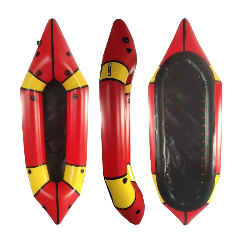 Mix Color Stable White Water Packraft Self-bailing Tpu Packraft Inflatable Rafting Boat For Sale