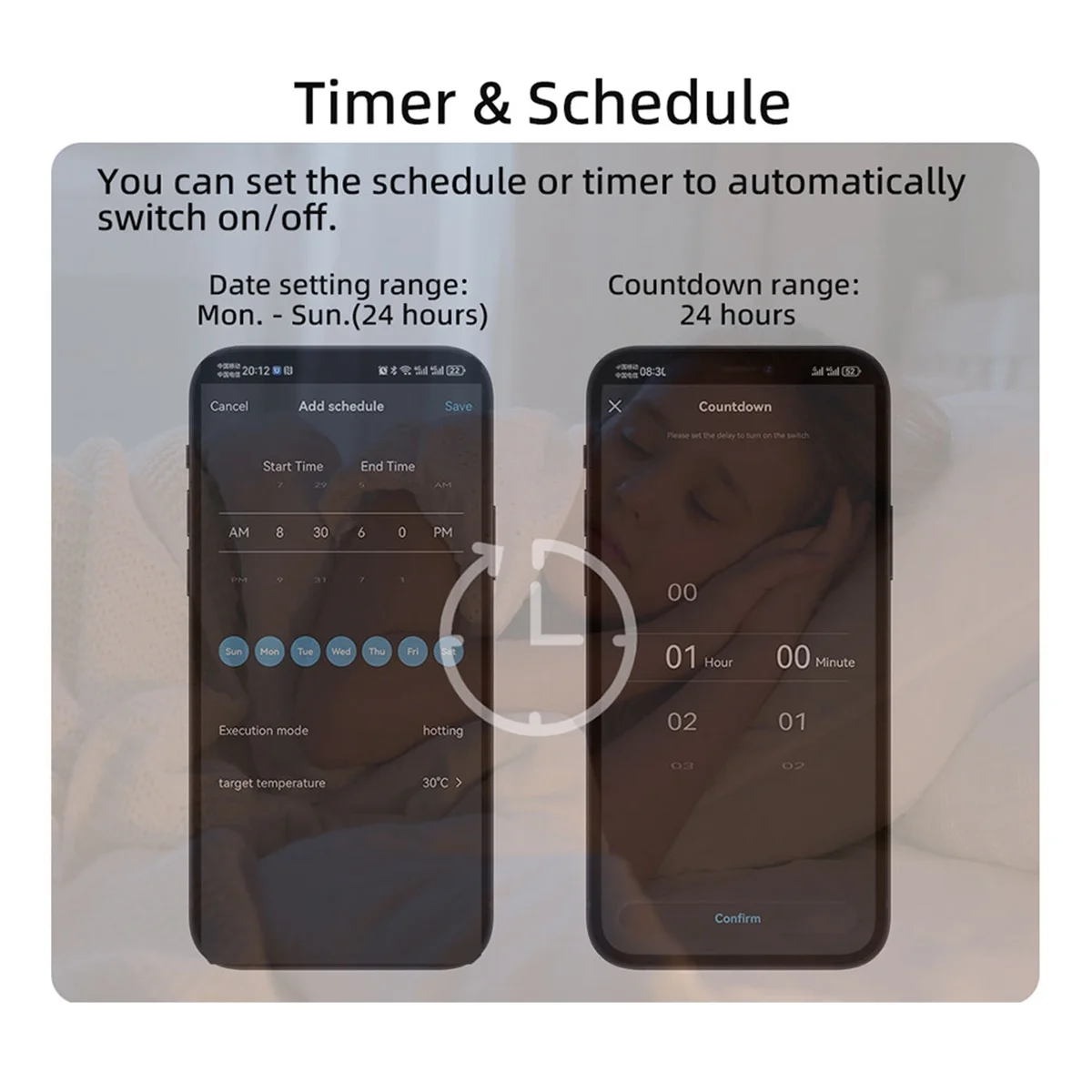 

A55TTuya WiFi Temperature Switch Timer Temperature Control Switch APP Control for Aquariums Water Temperature Monitoring 16A