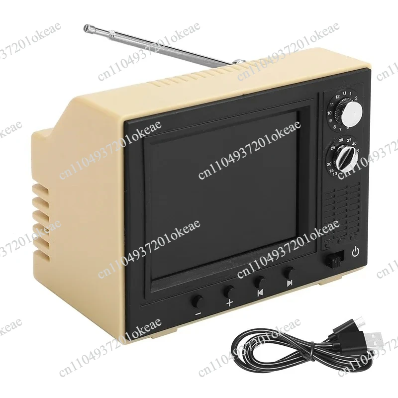 1:12 Playable Miniature TV Model | Video-Playing Mini TV for Living Room Decoration & Toy Collection