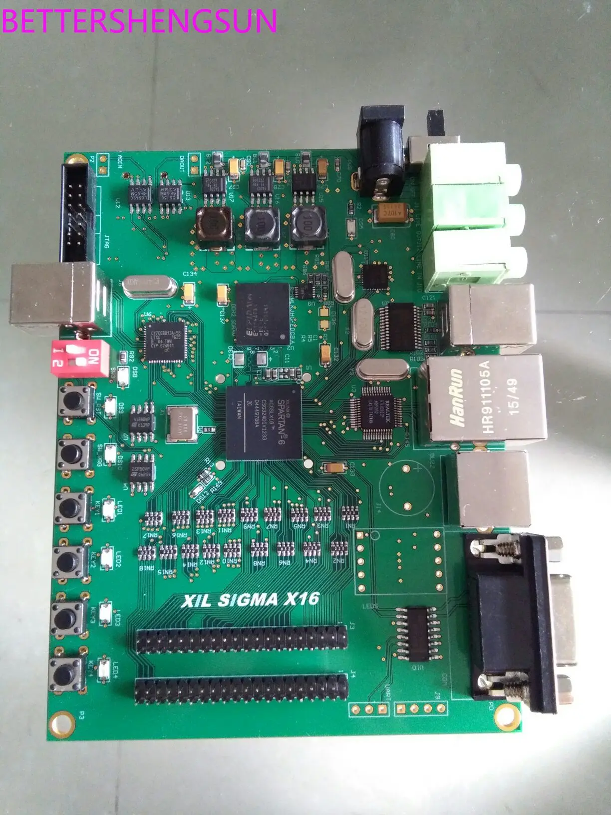 

FPGA development board Spartan6 XC6SLX16 with DDR2 development board